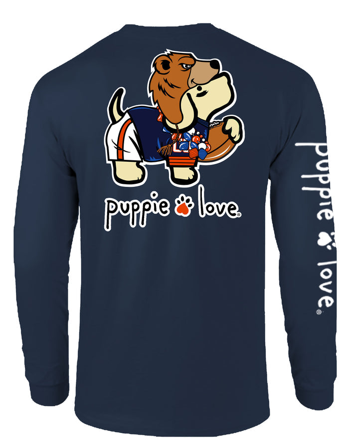 ORANGE AND NAVY MASCOT PUP, ADULT LS PUPPIE LOVE