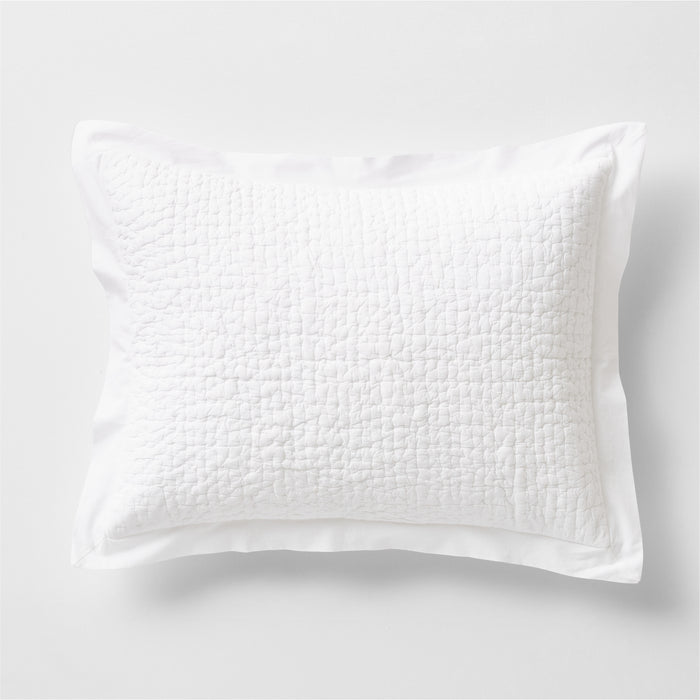 Organic Celeste Grey Standard Pillow Sham
