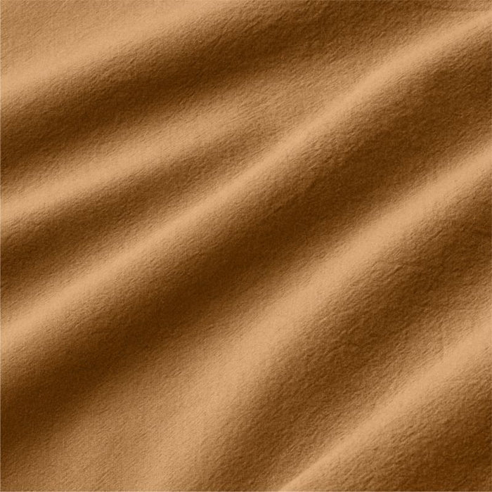 Organic Cotton Brulee Brown Eyelash Fringe King Duvet Cover