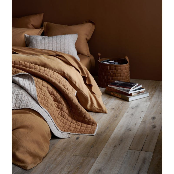 Organic Cotton Brulee Brown Eyelash Fringe Standard Pillow Sham
