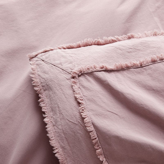 Organic Cotton Dusty Lilac King Duvet Cover - Crate and Barrel Philippines