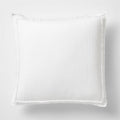 Organic Cotton White Eyelash Fringe Euro Sham