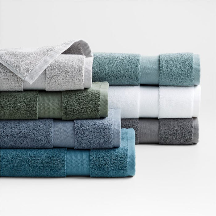 Organic Turkish Cotton Spa Blue Hand Towel