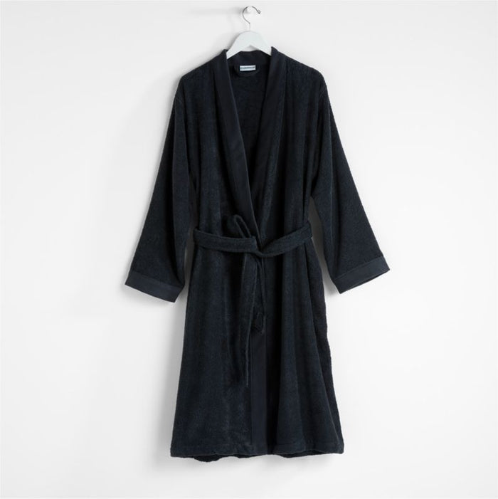 Organic Turkish Midnight Blue Cotton Bath Robe L/XL