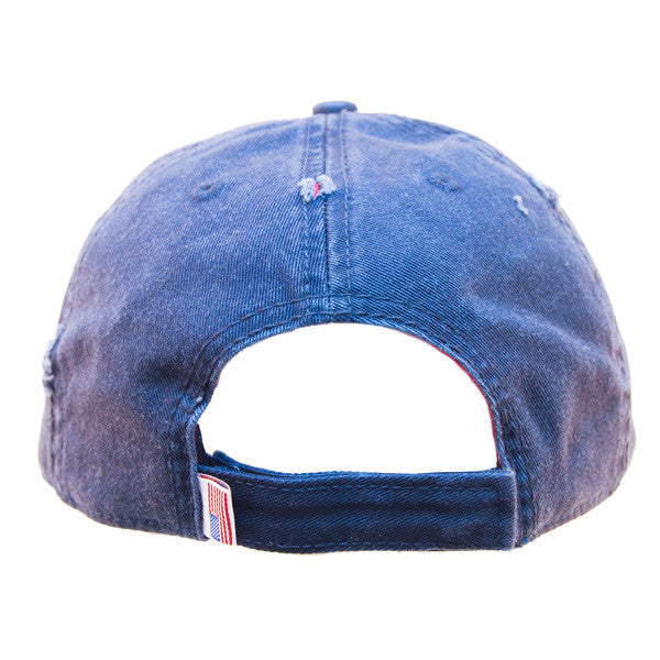 Otto Cap - Distress American Flag Cap - Back View
