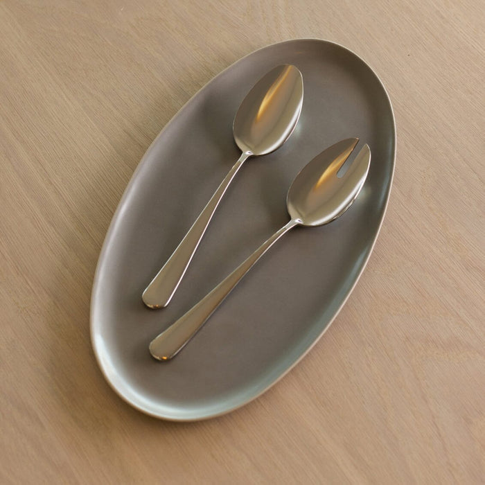 Oval serving platter dinnerware by Fable Home, shown in a blushpink finish. – #blushpink