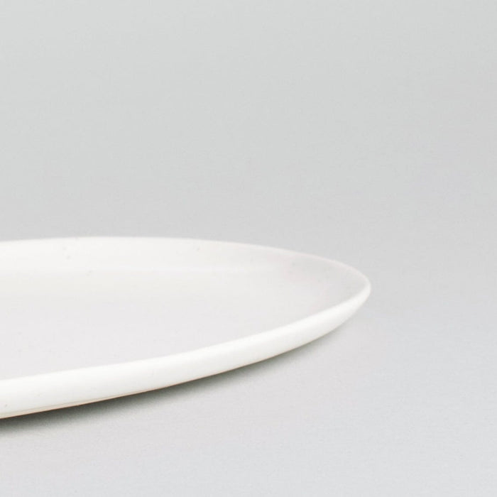 Oval serving platter dinnerware by Fable Home, shown in a speckledwhite finish. – #speckledwhite