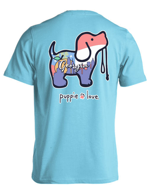 PASTEL GEORGIA PUP PUPPIE LOVE