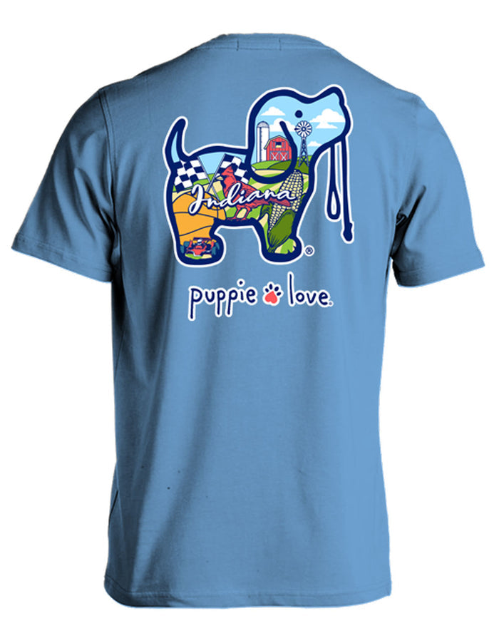 PASTEL INDIANA PUP PUPPIE LOVE