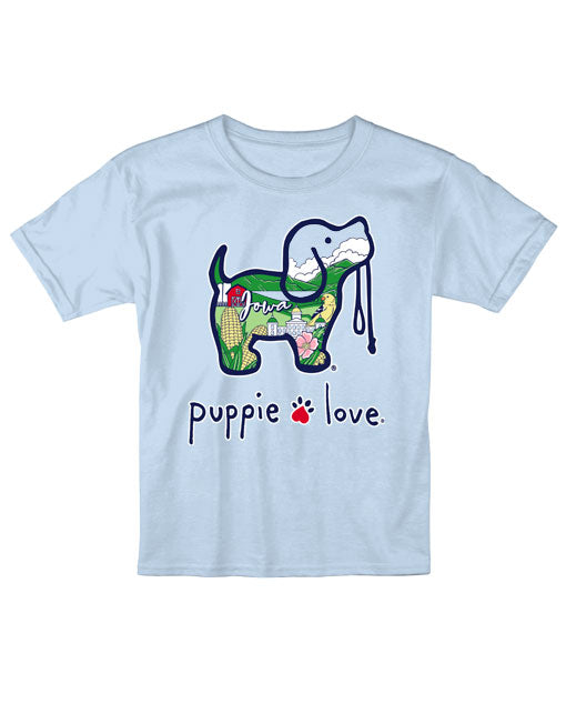 PASTEL IOWA PUP, YOUTH SS PUPPIE LOVE