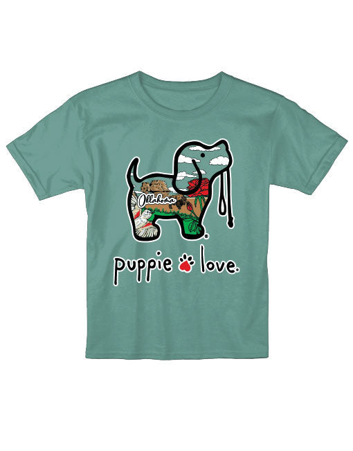 PASTEL OKLAHOMA PUP, YOUTH SS PUPPIE LOVE