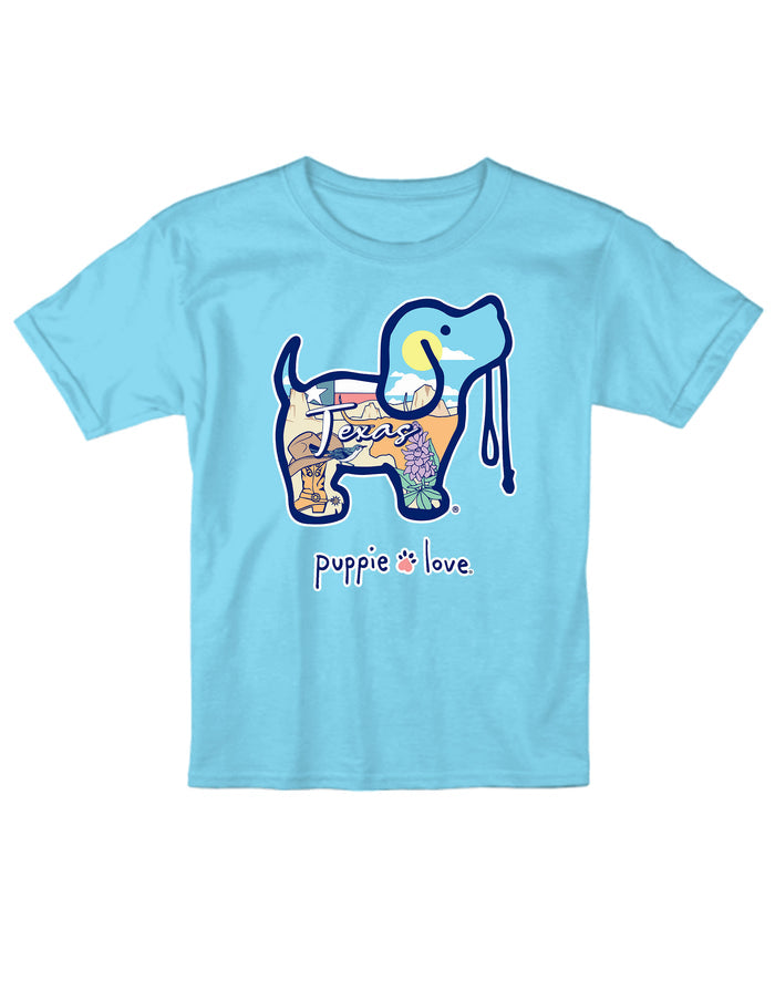 PASTEL TEXAS PUP, YOUTH SS PUPPIE LOVE