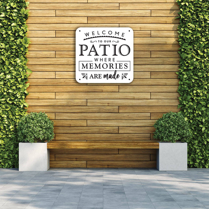 Patio Memories Sign - Print - MetalPlex