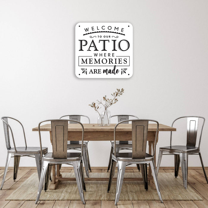 Patio Memories Sign - Print - MetalPlex
