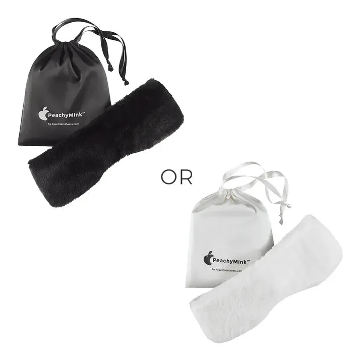 PeachSkinSheets x PeachyMink™ Faux Fur Sleep Mask Set