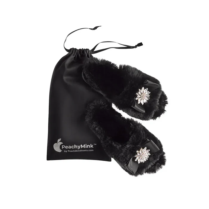 PeachSkinSheets x PeachyMink™ Faux Fur Slipper Set