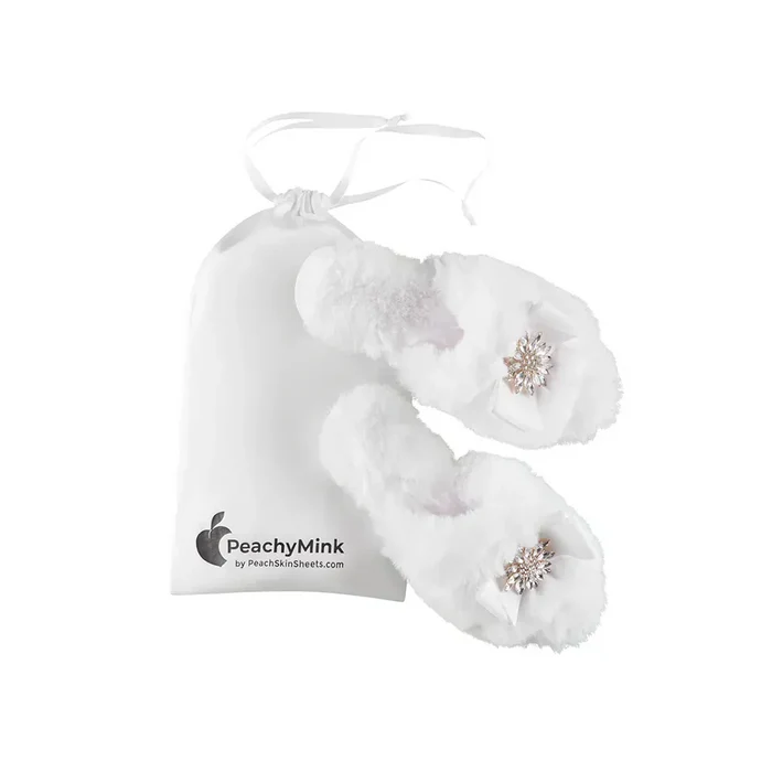 PeachSkinSheets x PeachyMink™ Faux Fur Slipper Set