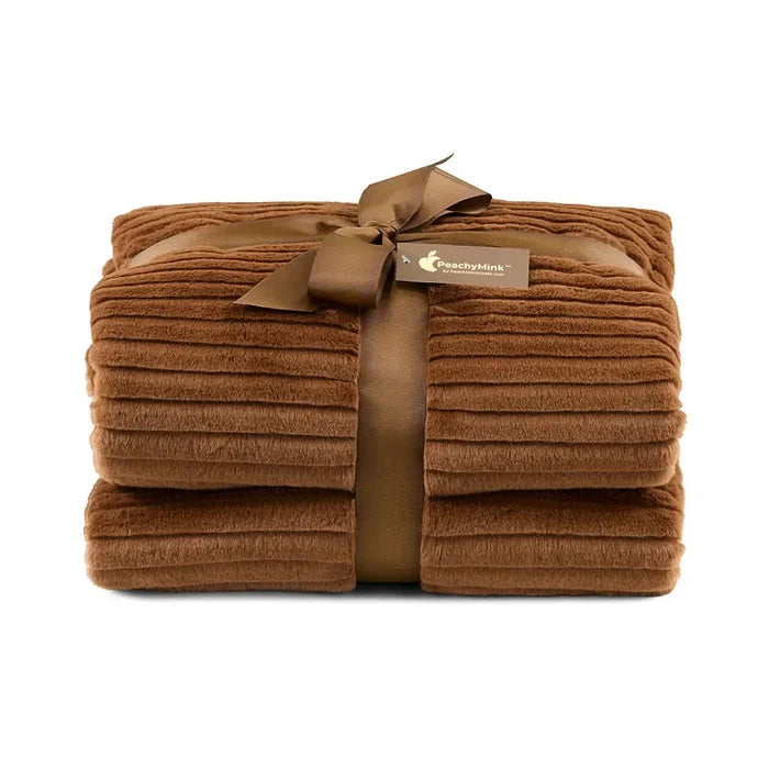 PeachSkinSheets X PeachyMink™ Oversized Throw Blanket