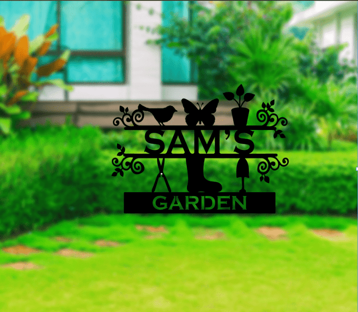 Personalized Garden Sign - Metal Art - MetalPlex