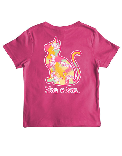 PINK LEOPARD KITTIE, YOUTH SS KITTIE KITTIE
