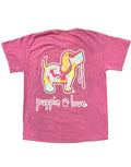 PINK LEOPARD PUP, MINERAL WASH PUPPIE LOVE