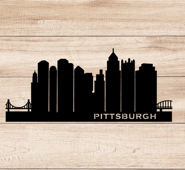 Pittsburgh Skyline - Metal Wall Art - MetalPlex