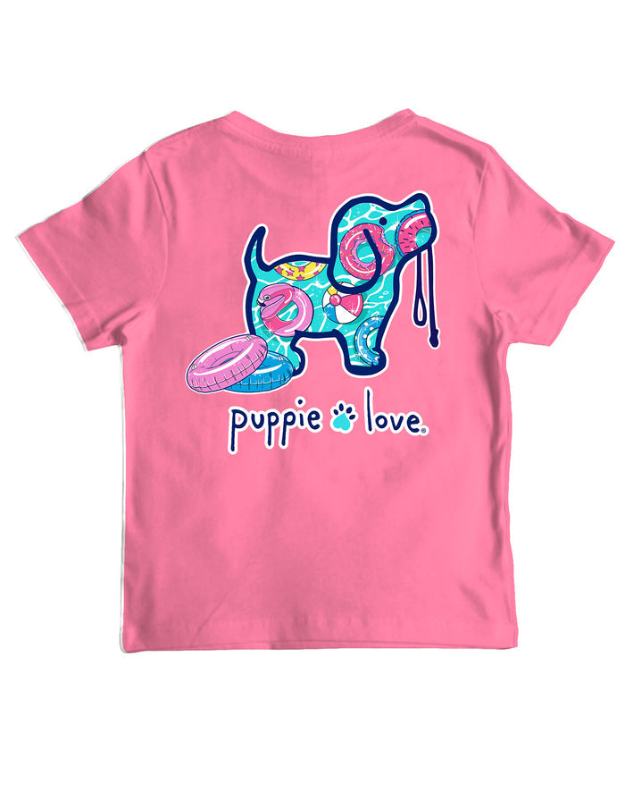 POOL FLOAT PATTERN PUP, YOUTH SS PUPPIE LOVE
