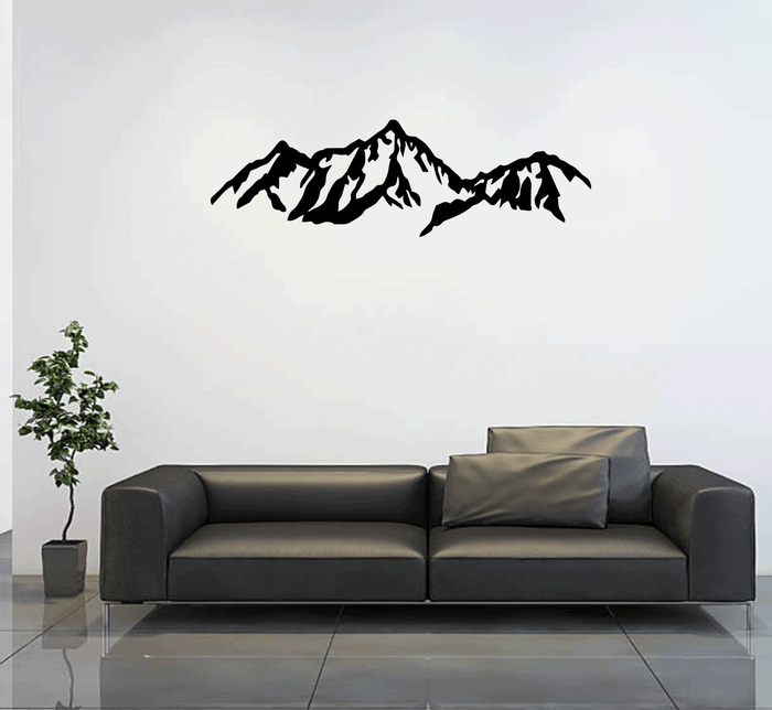 Presidential Mountains Range Metal Wall Art – New Hampshire White Mountains Wall Decor