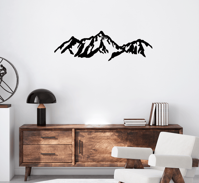 Presidential Mountains Range Metal Wall Art – New Hampshire White Mountains Wall Decor