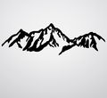 Presidential Mountains Range Metal Wall Art – New Hampshire White Mountains Wall Decor