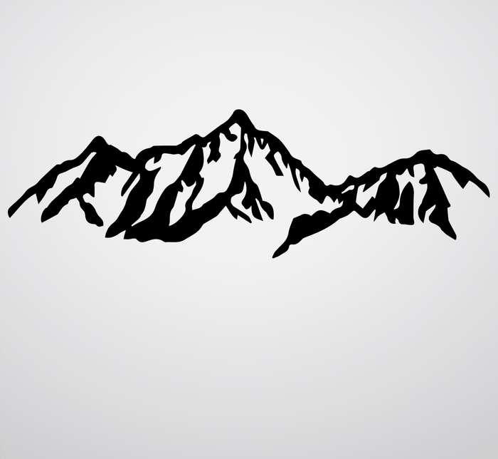 Presidential Mountains Range Metal Wall Art – New Hampshire White Mountains Wall Decor