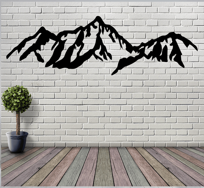 Presidential Mountains Range Metal Wall Art – New Hampshire White Mountains Wall Decor