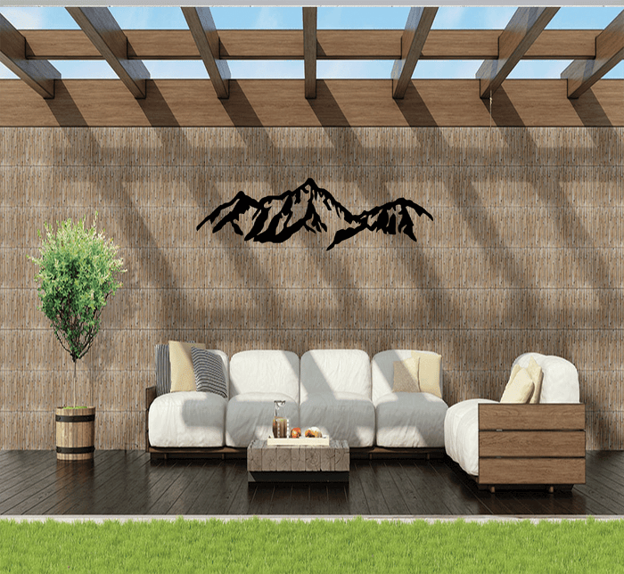 Presidential Mountains Range Metal Wall Art – New Hampshire White Mountains Wall Decor