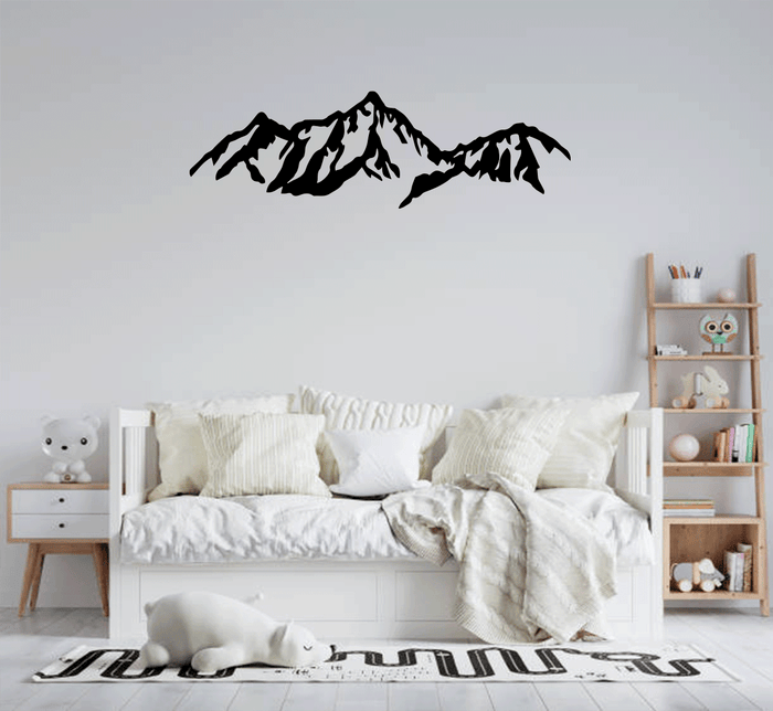 Presidential Mountains Range Metal Wall Art – New Hampshire White Mountains Wall Decor