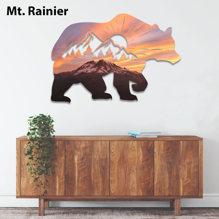 Printed Bear - Metal Wall Art - MetalPlex
