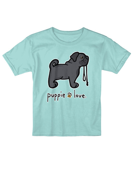 PUG PUP (BLACK), YOUTH SS PUPPIE LOVE