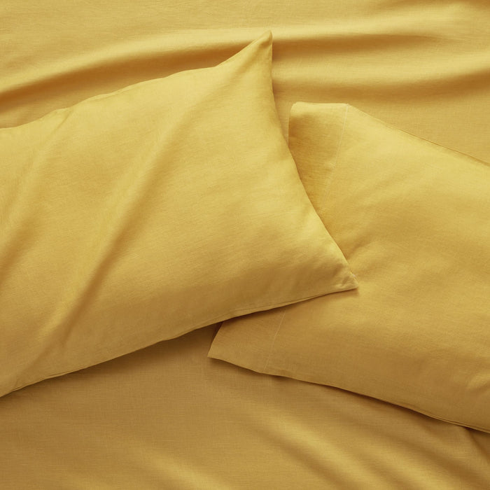 Pure Linen Amber Standard Pillowcases, Set of 2