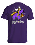 PURPLE AND GOLD MASCOT PUP PUPPIE LOVE