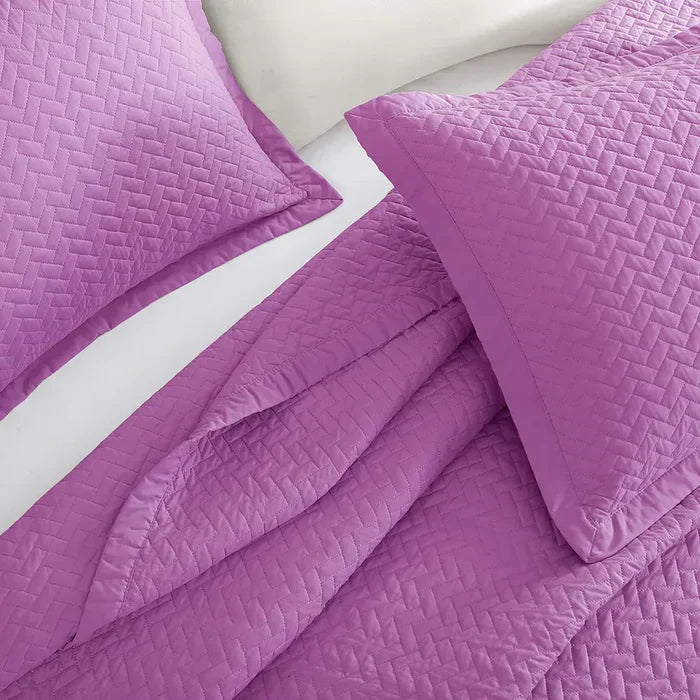 Purple Orchid Oversized Quilt Set