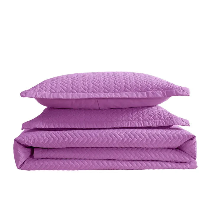 Purple Orchid Oversized Quilt Set