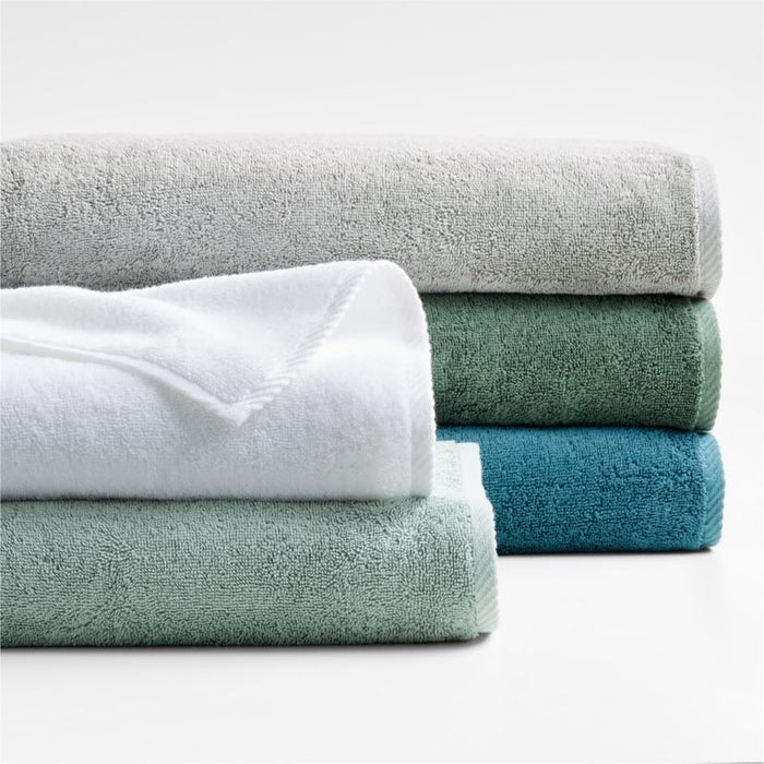 Quick-Dry White Organic Cotton Washcloth