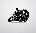 Racing Biker- Metal Wall Art