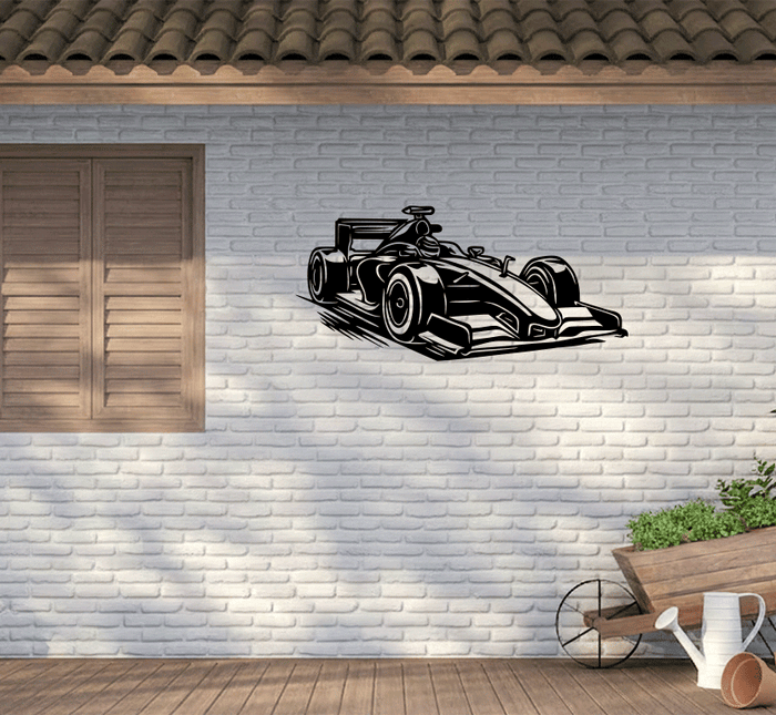Racing Car - Metal Wall Art