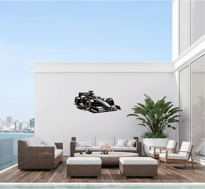 Racing Car - Metal Wall Art