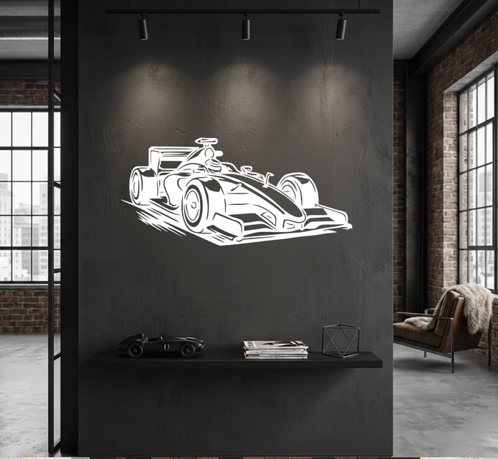 Racing Car - Metal Wall Art