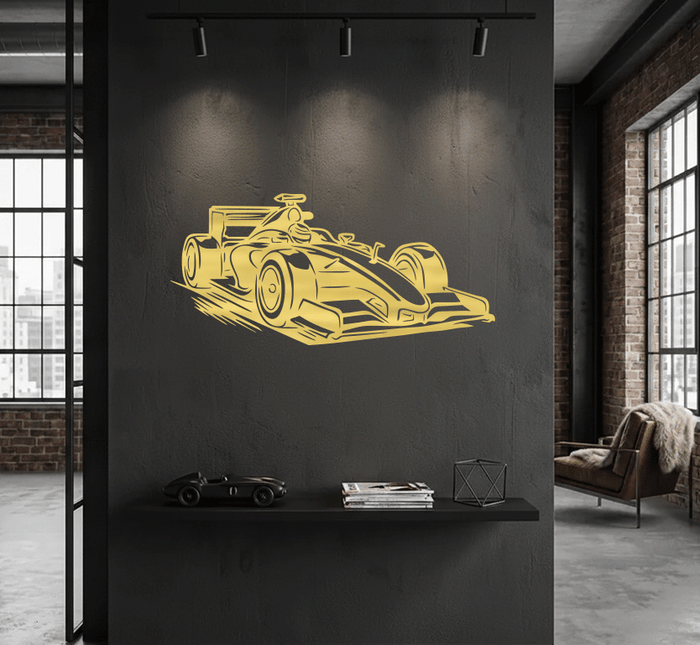Racing Car - Metal Wall Art