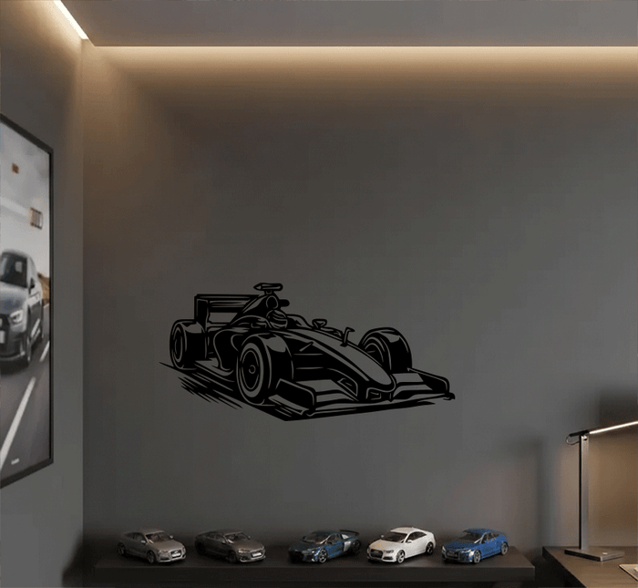 Racing Car - Metal Wall Art