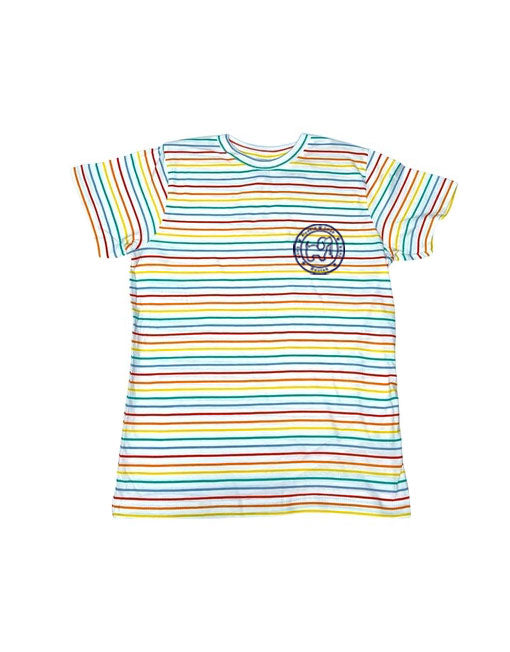 RAINBOW STRIPE LOGO PUP, YOUTH SS PUPPIE LOVE