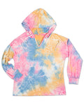 RAINBOW TIE DYE LOUNGE HOODIE PUPPIE LOVE