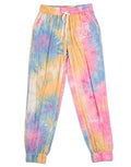 RAINBOW TIE DYE LOUNGE PANTS PUPPIE LOVE
